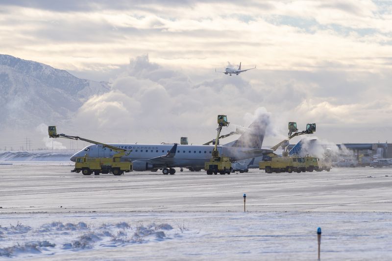 SLC International Airport in Winter