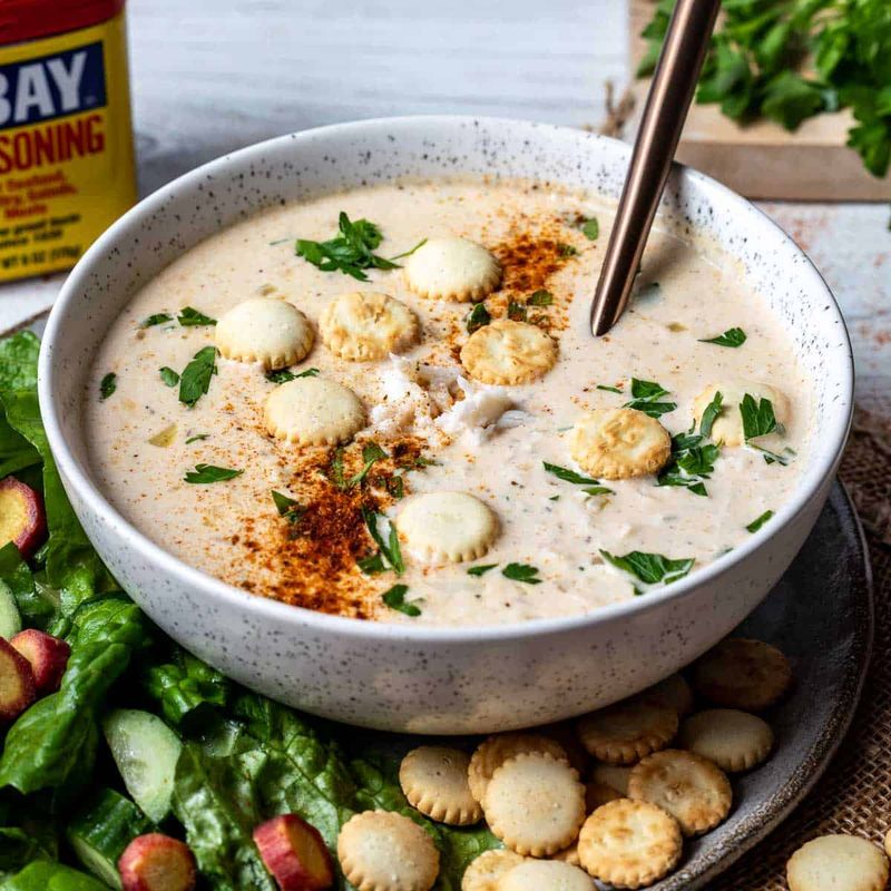 Cream of Crab Soup with Curry Twist