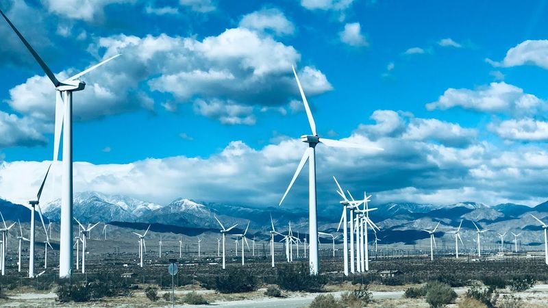 Windmill Farms Along Highway 10