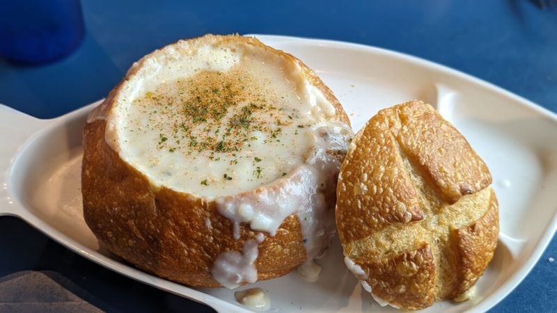 Signature Cannon Ball Chowder Presentation
