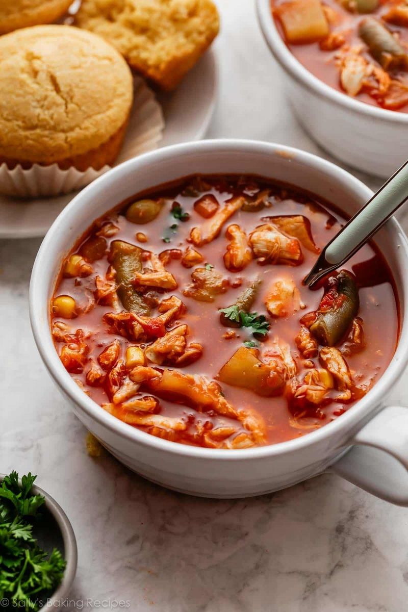 Maryland Crab Soup with Spicy Tomato Base