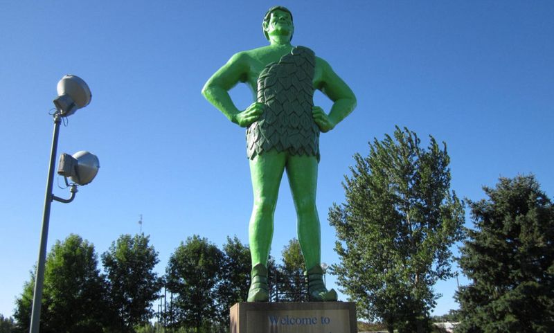Blue Earth's Towering Green Guardian