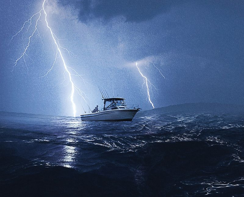 Beach, Boating, And Lightning