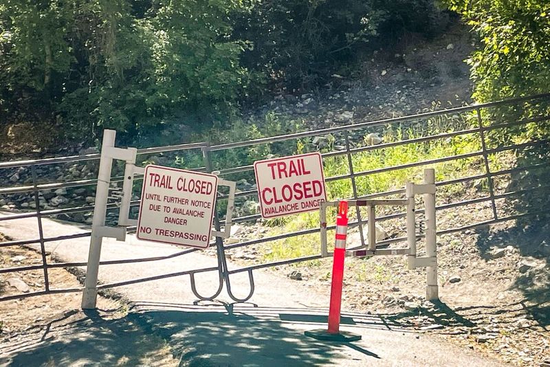Entering closed trails or restricted park areas
