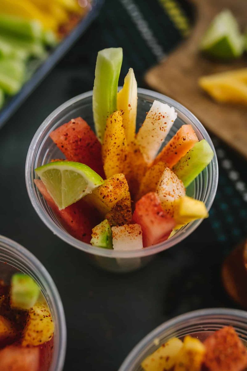 Fresh Fruit Cups with Chili