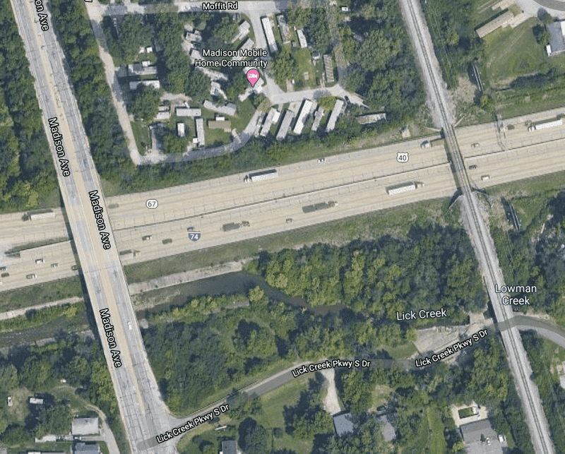 The road network makes it easy