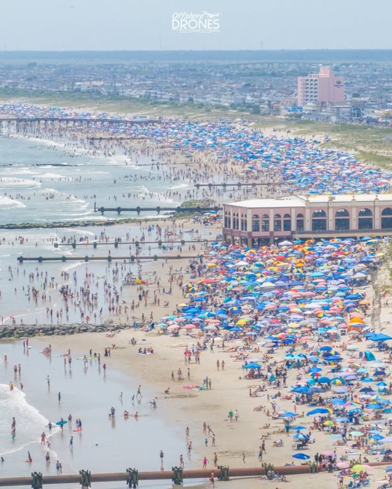 Crowded Beaches Where Personal Space Disappears