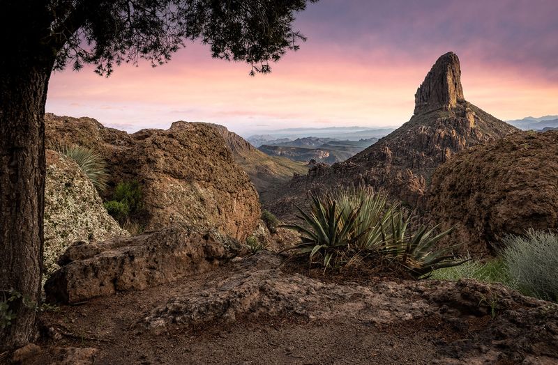 The Desert Landscape Beyond the Streets