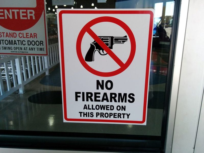 Possession of Firearms in Prohibited Areas