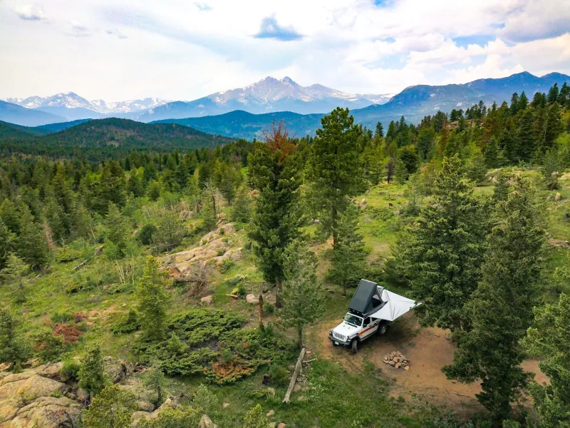 Camping outside permitted zones