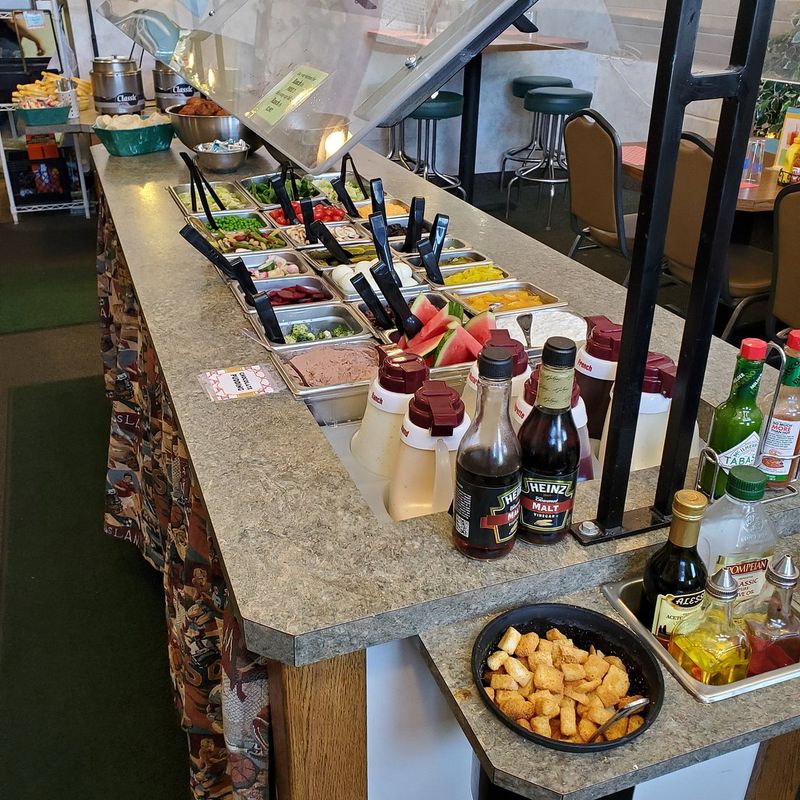 Baked Potatoes and Soup-Salad Bar Complete the Feast