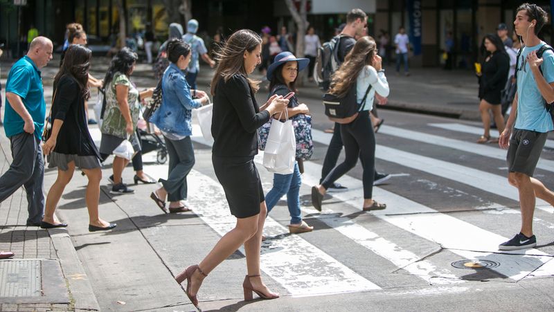 Texting While Crossing the Street