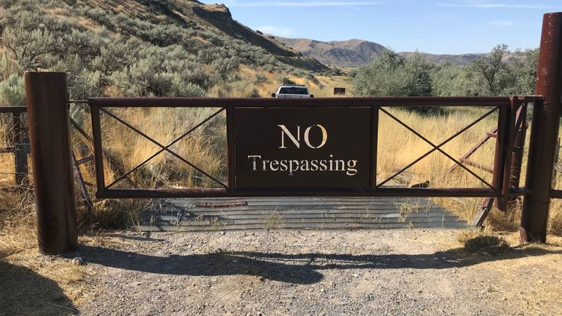 Trespassing on private or closed land