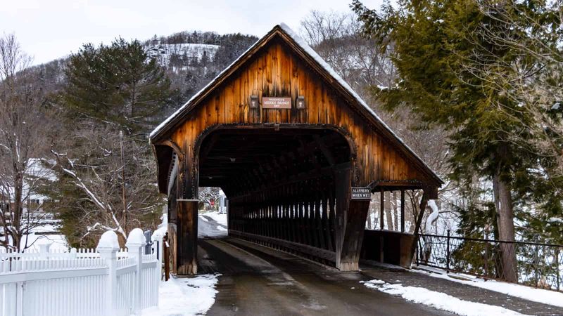 The Middle Covered Bridge Adds Postcard Perfection