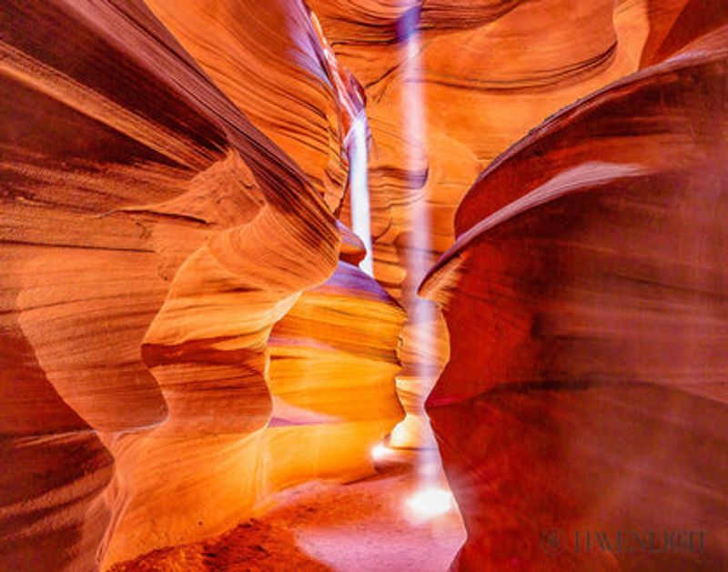 First Glimpse Of Antelope Canyon
