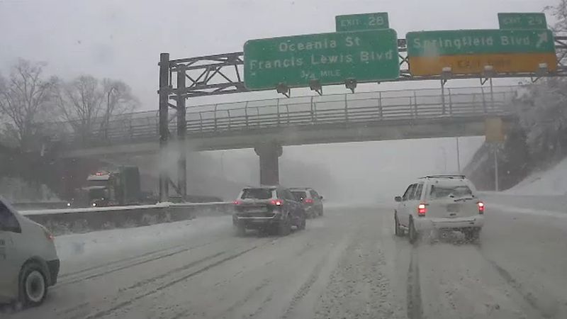 Snow-Covered Roads Making Driving Risky