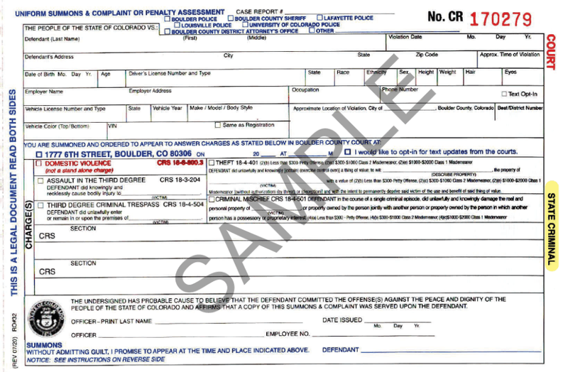 The Statutory Petty Offense Fine And Community Service