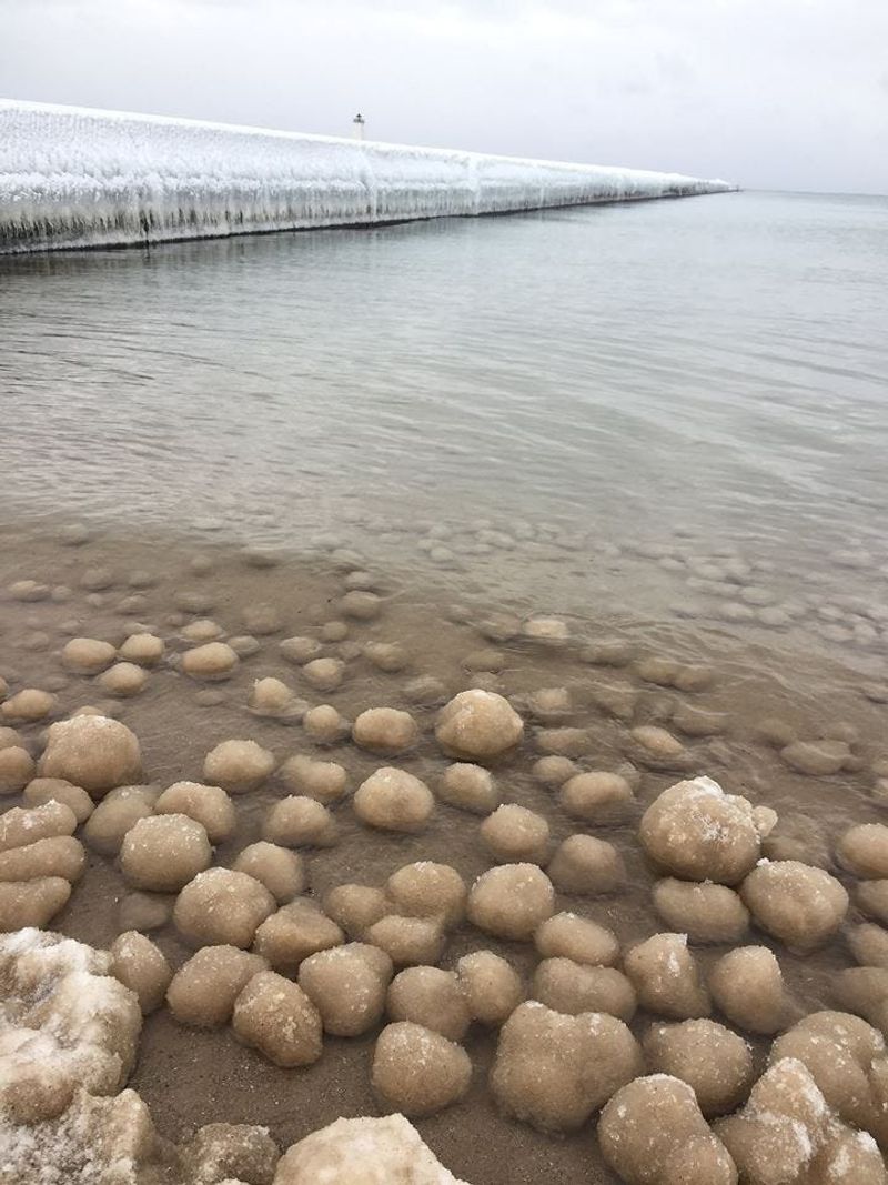 Pancake Ice and Ice Balls: Nature's Frozen Oddities