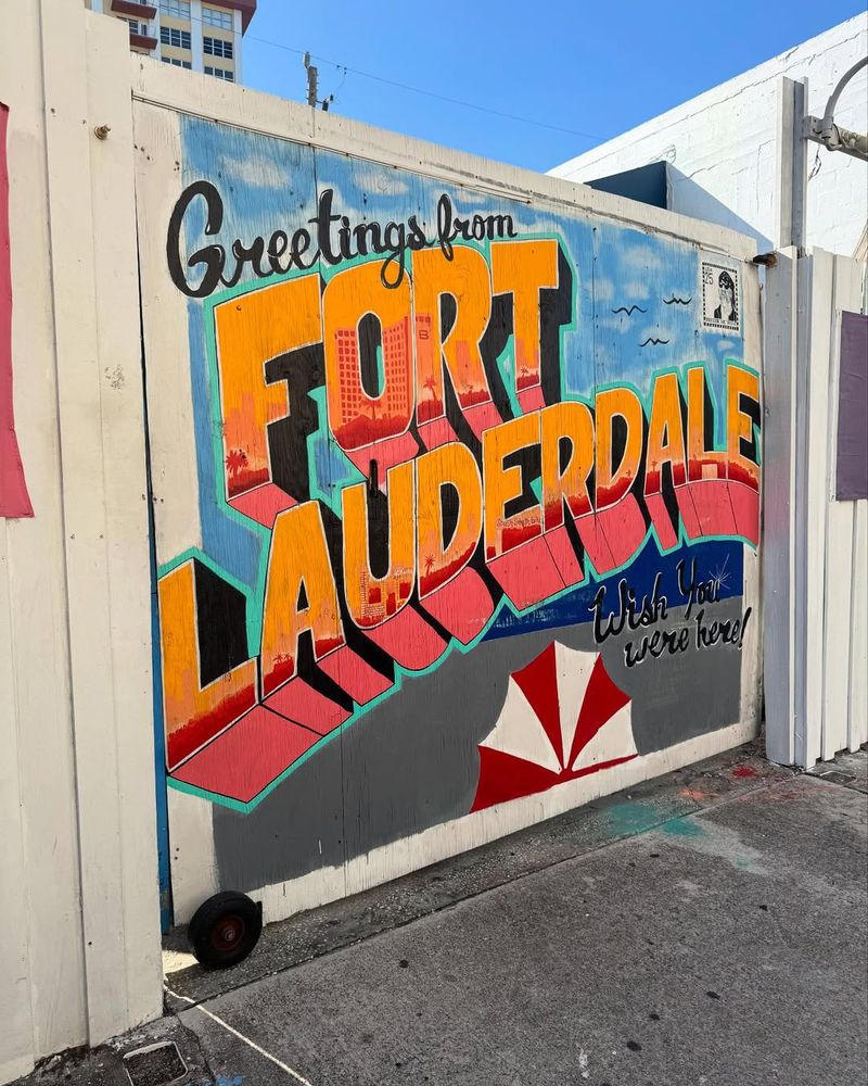 Fort Lauderdale's 'Greetings from...',' mural