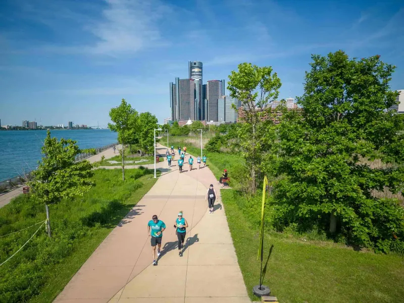 Detroit Riverfront and Dequindre Cut