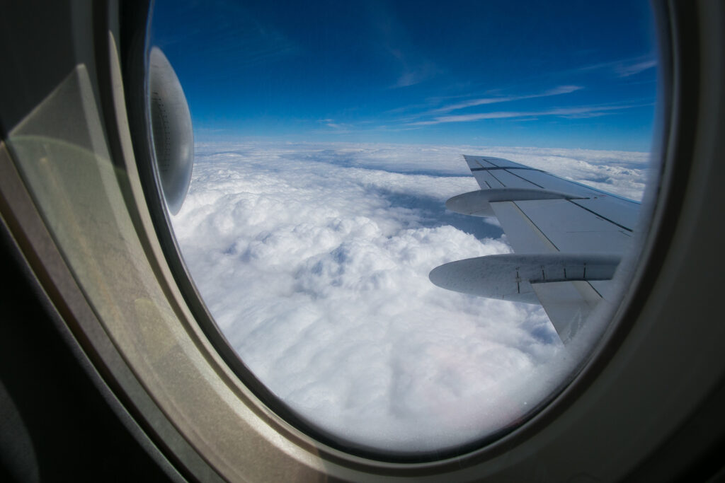 View,From,The,Window,Of,The,Plane,Onto,The,Wing