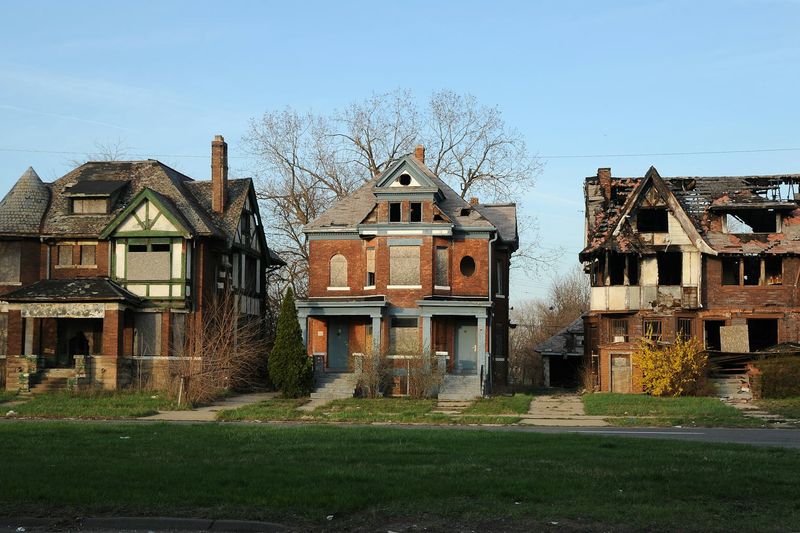 Collapsed Victorian Mansions
