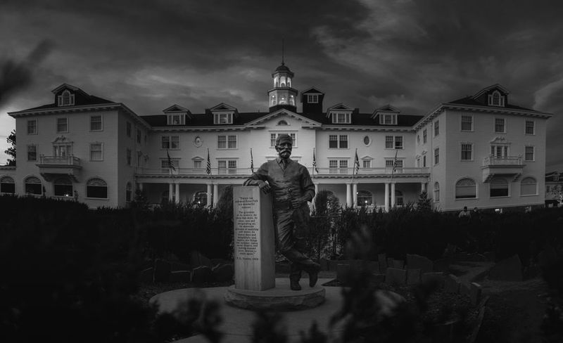 Historic hotels echo at night