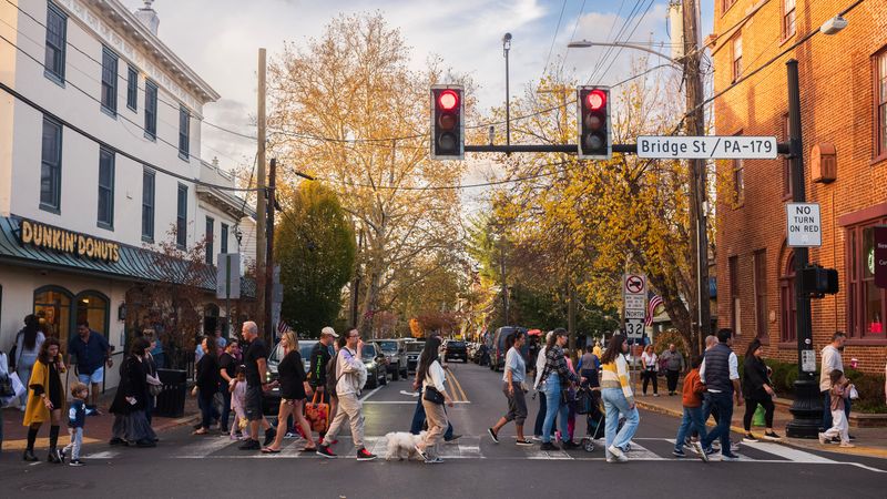 New Hope Bridge Street - Where Walking Beats Driving