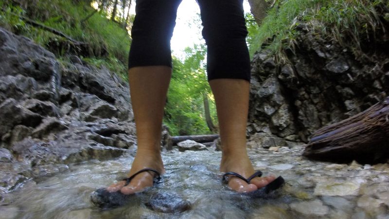 Flip Flops on a Rocky Trail