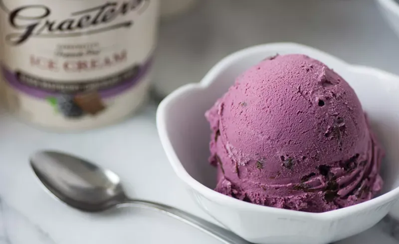 Graeter's Black Raspberry Chocolate Chip Ice Cream