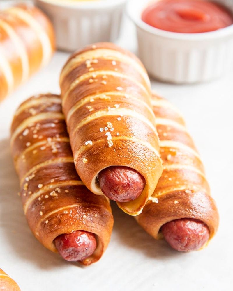 Pretzel Wraps and Dogs for Hearty Appetites