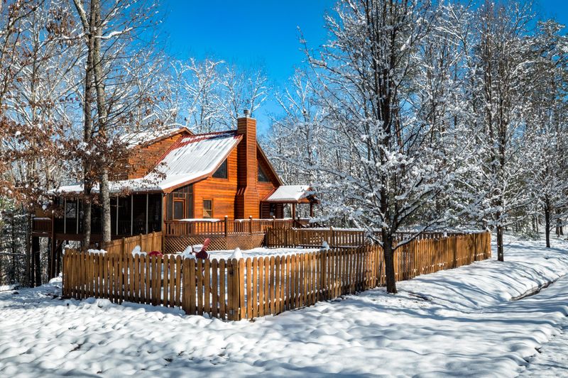 Cabins and Firelight in the Hills
