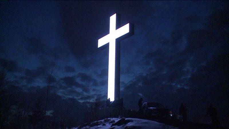 The Giant Cross That Towers Over Waterbury
