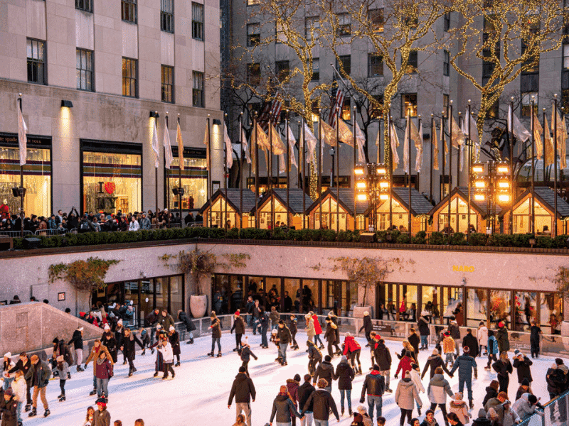 Rockefeller Center's Modern Skating Rink