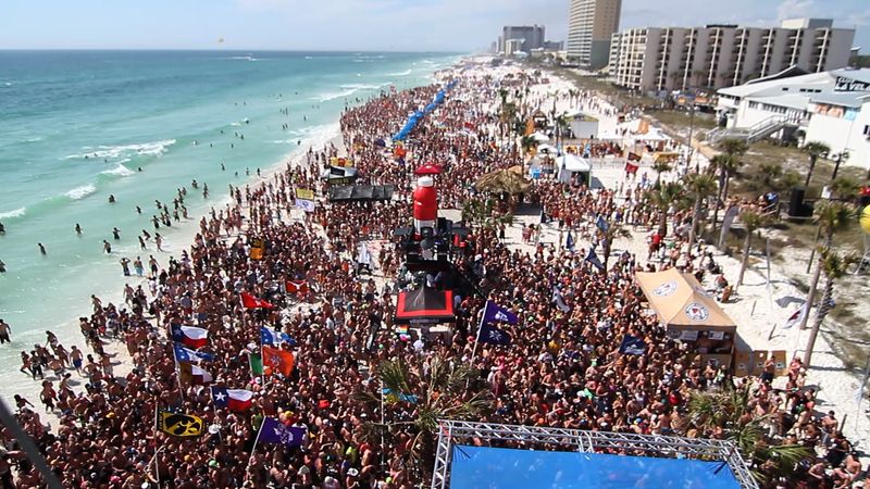 When Spring Break Took Over the Sand