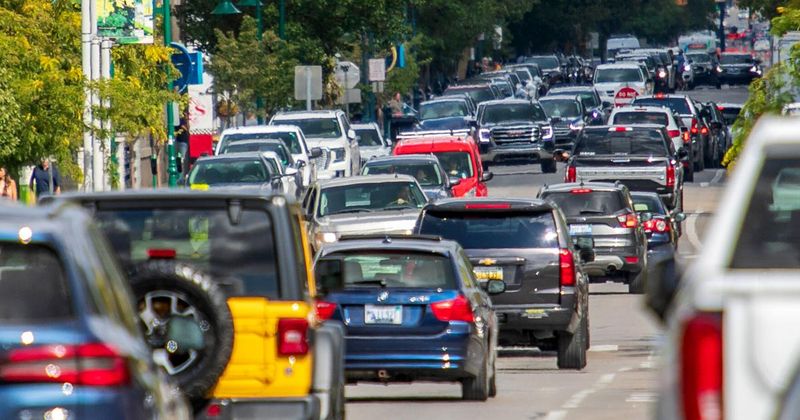 Traffic Jams Clog Downtown Streets