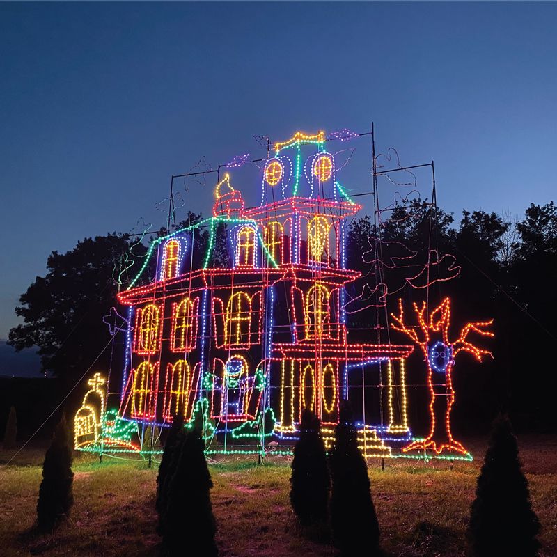 Haunted Castle in Lights, Not Latex