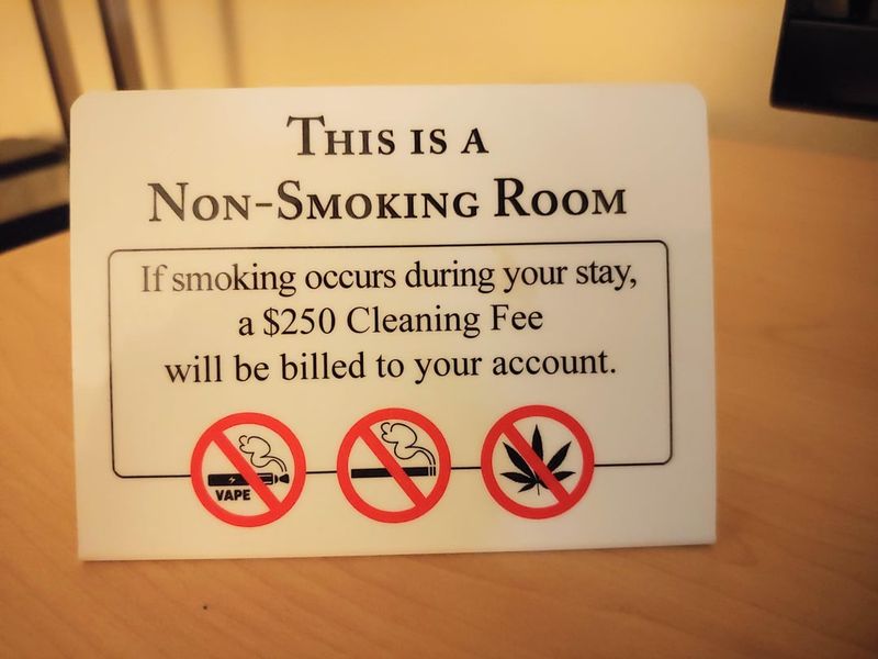 The Hotel/Airbnb Smoking Fee Evasion