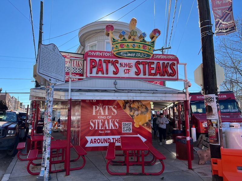 Philly Cheesesteaks From Pat's And Geno's