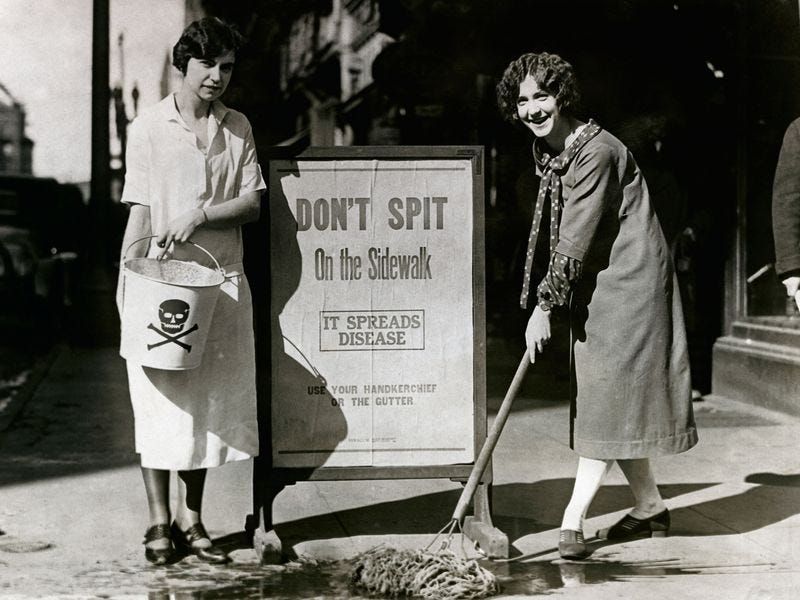 Spitting in Public is Prohibited