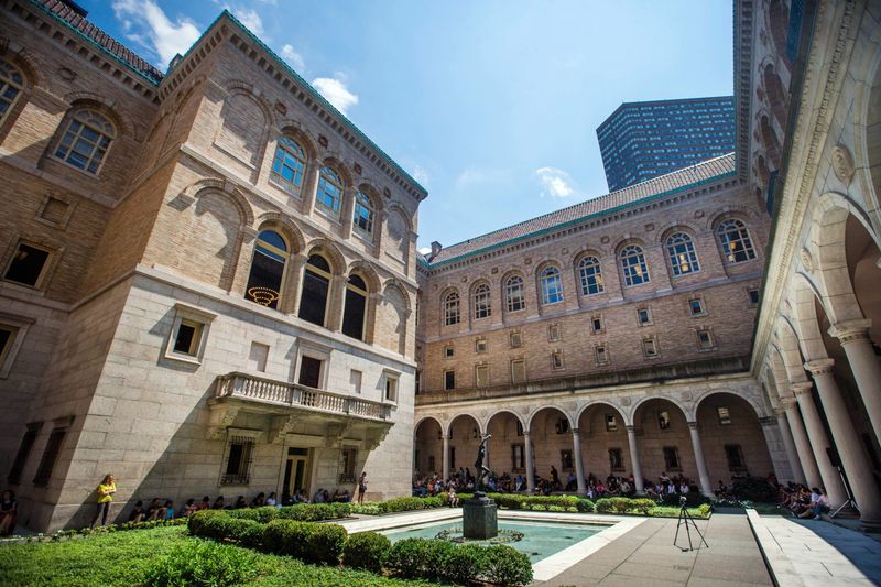 The Boston Public Library's Courtyard