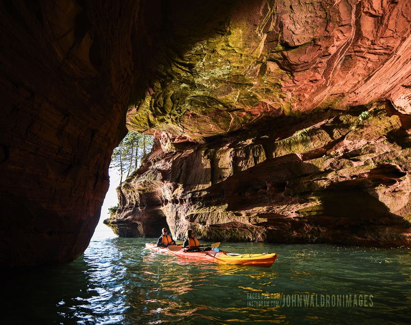 Kayaking Among the Apostle Islands Sea Caves