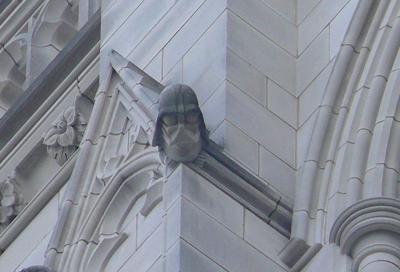 Darth Vader on the National Cathedral