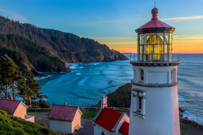 Heceta Head Lighthouse and Beach
