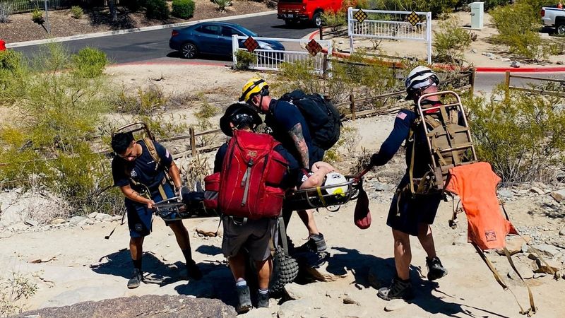 Heat incident with many rescues on a popular trail