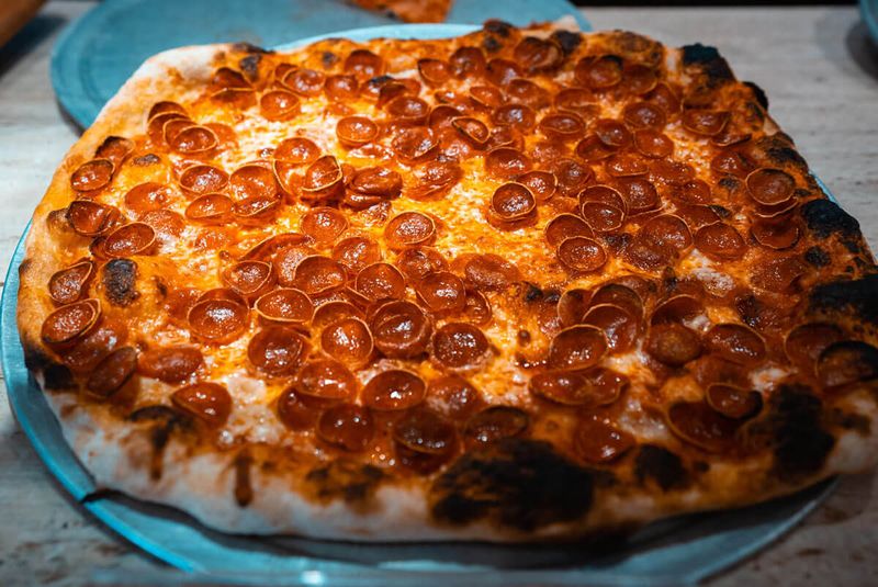 Hidden Market Cafes Serving Endless Pizza Slices at Chelsea Market Underground