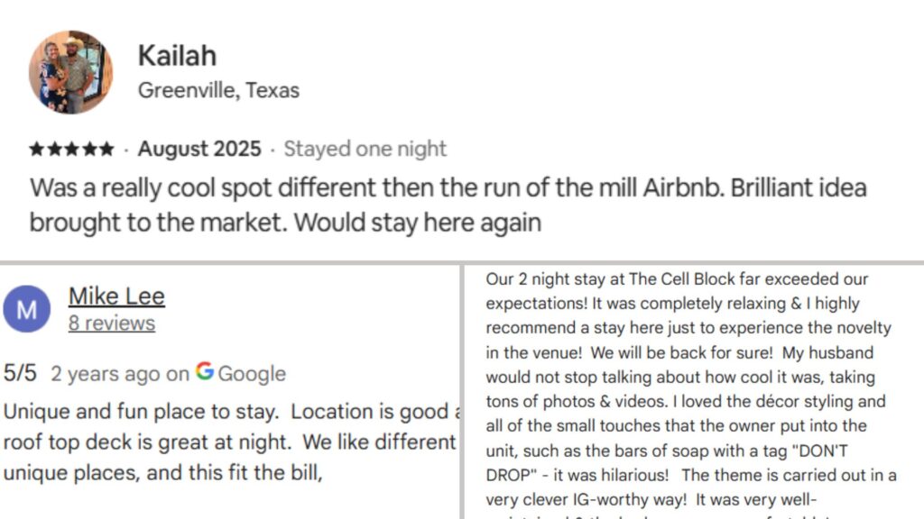 Verified Guest Reviews Praise Uniqueness and Comfort