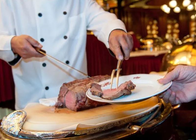 The Star of the Show: Prime Rib Carving Station