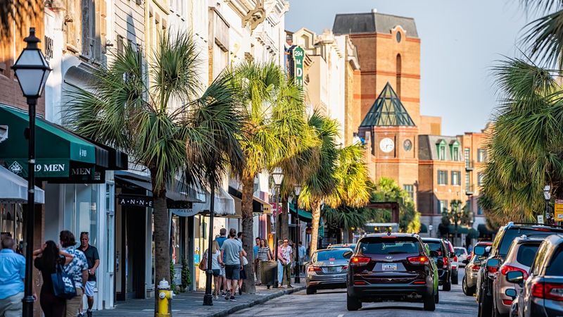 Overcrowded historic district