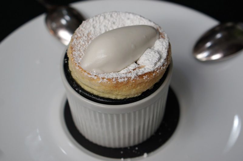 Magical Chocolate Soufflé at Mélisse in Santa Monica